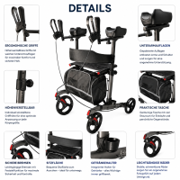 Rollator Actimo Arthro Rollator mit Arthritisauflage,...