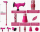Gehstock Escort höhenverstellbar Paisley Pink