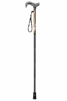 Faltstock Derbygriff Reflekt Gold