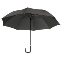 Euroschirm City-Regenschirm Der Sportlich-Elegante, schwarz, Partnerschirm, extra großes Dach Automatik