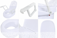 Toilettensitzerhöhung 3-Fach mit Armlehnen