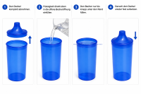 Trinkbecher-Set mit 2 Deckeln