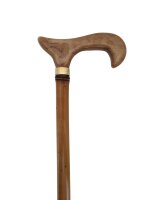 Gehstock Derbygriff Bambus Toffee