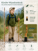 Kinderstock Wanderstock Marschierer Bambus