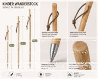 Kinderstock Wanderstock Marschierer Natur