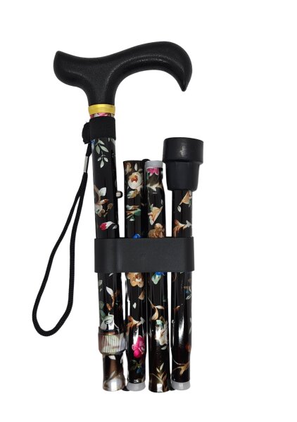 Faltstock Derbygriff Floral