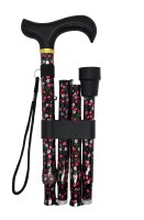 Faltstock Derbygriff Floral